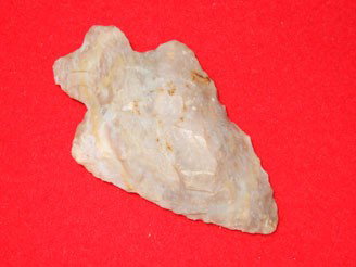 2" boyles Flint Bifurcate Base Point - Bourbon Co.: 2" boyles Flint Bifurcate Base Point - Bourbon Co., KY