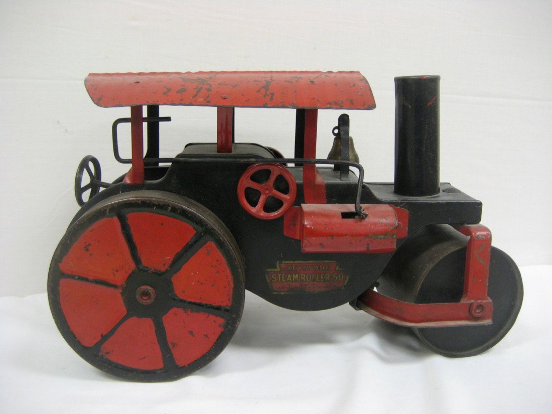 Keystone Steam Roller #60 Rider, 20', paint loss, : Keystone Steam Roller #60 Rider, 20', paint loss, repaint on wheels.
