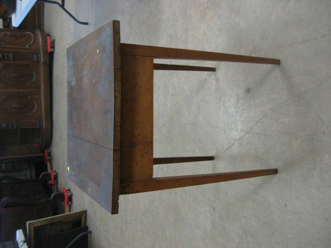 Early cherry work table with split board top: Early cherry work table with split board top