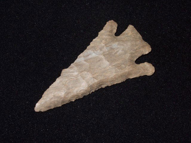 3 3/16" Dover flint Lost Lake, Humphreys Co., TN: 3 3/16" Dover flint Lost Lake, Humphreys Co., TN