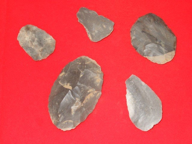 Fine very nice Palio unifaced tools, Spencer Co., : Fine very nice Palio unifaced tools, Spencer Co., IN. Largest in 3 1/2"