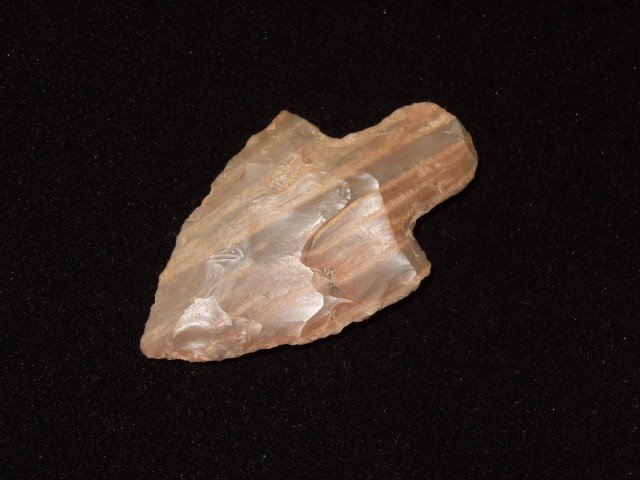 Very Colorful 2 5/16” Banded Carter Cave Flint Ade: Very Colorful 2 5/16” Banded Carter Cave Flint Adena Robbins Lewis Co. KY