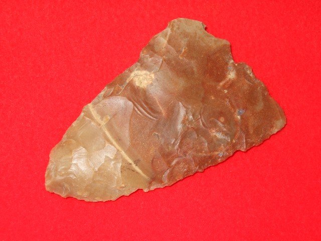 Very Colorful 3 5/16” Carter Cave Flint Archaic Bl: Very Colorful 3 5/16” Carter Cave Flint Archaic Blade Mason Co KY