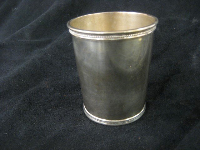 Mark J. Scearce Dwight D. Eisenhower sterling si: Mark J. Scearce Dwight D. Eisenhower sterling silver Presidential julep cup, 3 5/8" tall.