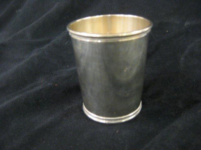 Mark J. Scearce Lyndon D. Johnson sterling silver: Mark J. Scearce Lyndon D. Johnson sterling silver Presidential julep cup, 3 3/4" tall.