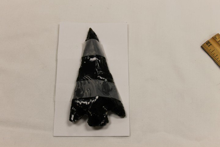Copntemporary 4 3/8" Western Obsidian point: Copntemporary 4 3/8" Western Obsidian point