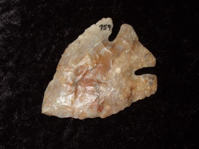 Very colorful 2 3/8" heat treated Boyles flint Lost: Very colorful 2 3/8" heat treated Boyles flint Lost Lake point found in Clark Co., KY
