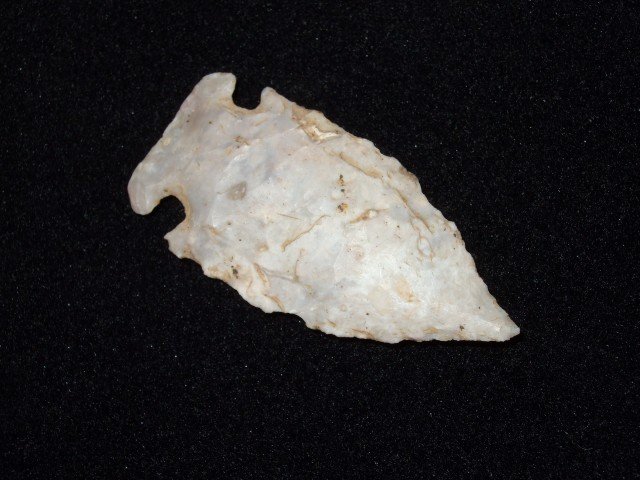 2" Boyles flint mircro-notch point, Mason Co., KY: 2" Boyles flint mircro-notch point, Mason Co., KY