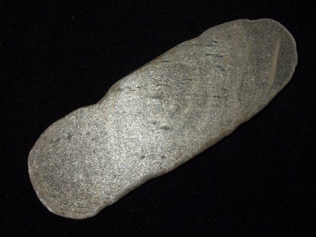 Rare 5" banded steatite Lizard, Mason Co., KY. Possibl: Rare 5" banded steatite Lizard, Mason Co., KY. Possible Beaver effigy