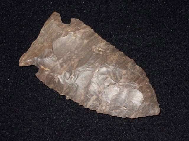 2 5/8" Dover flint Stilwell found near Kentucky Lake in: 2 5/8" Dover flint Stilwell found near Kentucky Lake in Benton Co., TN