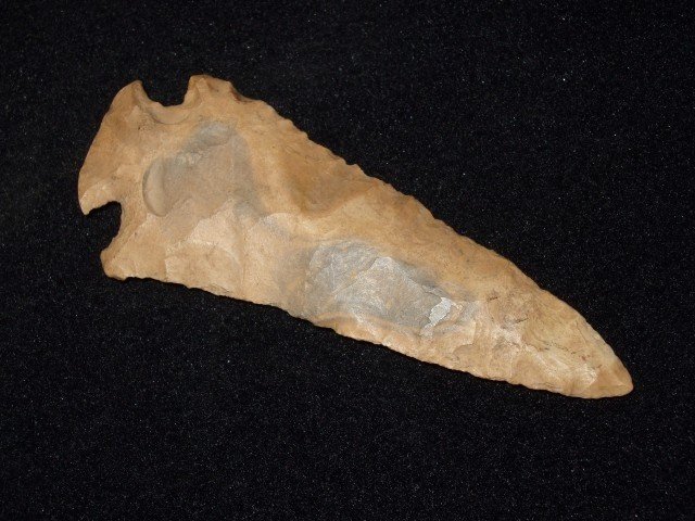 3 5/16' Horse Creek chert Dovetail, Benton Co., TN: 3 5/16' Horse Creek chert Dovetail, Benton Co., TN