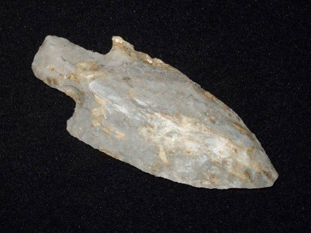 3 1/4" Sonora flint Buck Creek point, Bourbon Co., KY: 3 1/4" Sonora flint Buck Creek point, Bourbon Co., KY