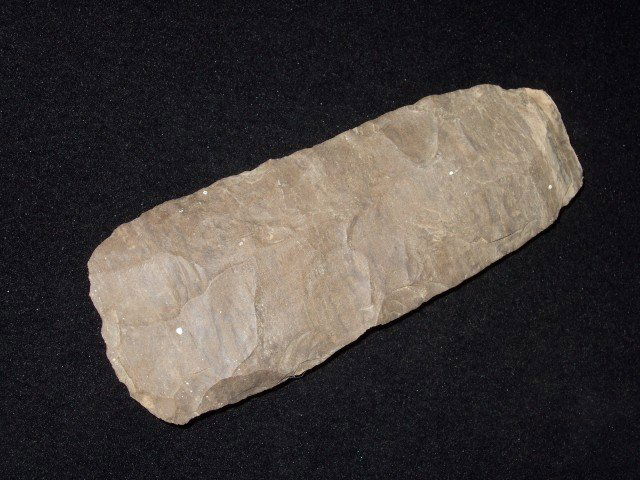 5" Dover flint spade/digging tool, Benton Co. TN: 5" Dover flint spade/digging tool, Benton Co. TN