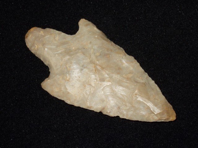 3 3/16" Boyles flint Turkeytail, Fleming Co., KY: 3 3/16" Boyles flint Turkeytail, Fleming Co., KY