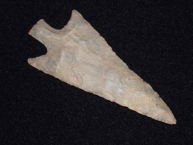 Very fine 3 5/16' Dover flint Buck Creek point: Very fine 3 5/16' Dover flint Buck Creek point