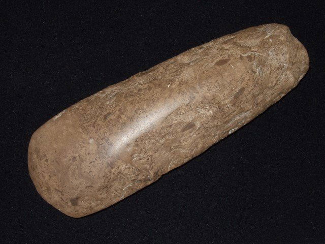 Very fine 9 5/16" museum-grade polished Dover flint cel: Very fine 9 5/16" museum-grade polished Dover flint celt