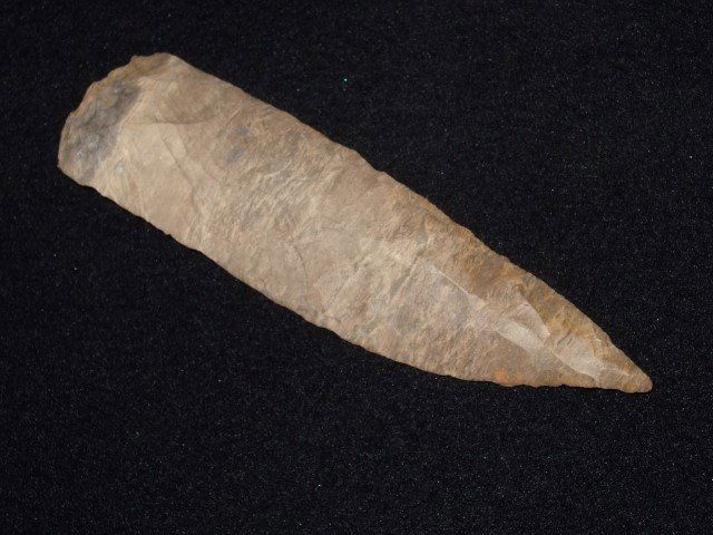 4 5/8" Dover flint Copena round base point: 4 5/8" Dover flint Copena round base point