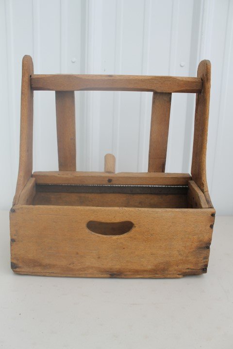 Hemp/flax break with handled box, primitive.: Hemp/flax break with handled box, primitive.