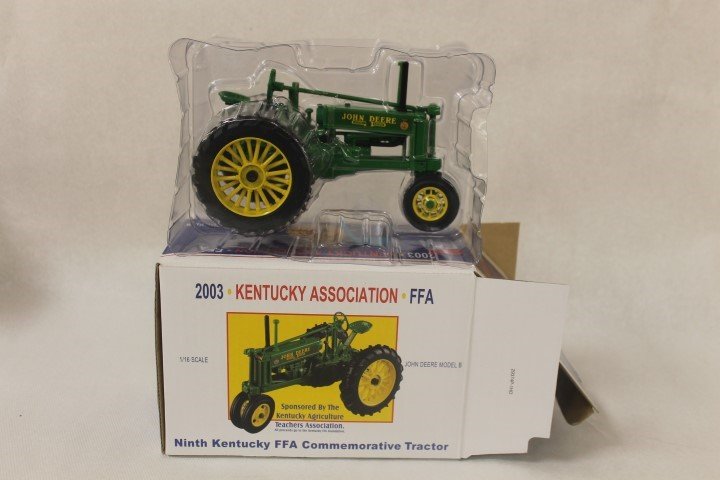 RC Ertl, Inc. RC2 2003 Kentucky Association FFA John: RC Ertl, Inc. RC2 2003 Kentucky Association FFA John Deere Model B, 1:16 scale, Sponsored by the Kentucky Agricultural Teacher's Association Ninth Kentucky Ffa Commemorative Tractor, No. 29374P