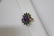 18k yellow gold ladies amethyst tourmaline and diamond - 3