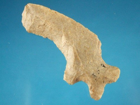 2 5/8” Boyles flint hafted scraper, Adams County, OH: 2 5/8” Boyles flint hafted scraper, Adams County, OH
