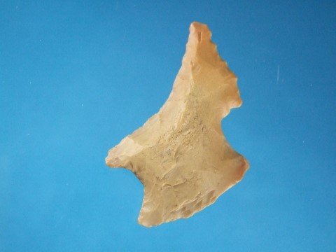 2” Carter Cave flint hafted scraper, Lewis County, KY: 2” Carter Cave flint hafted scraper, Lewis County, KY