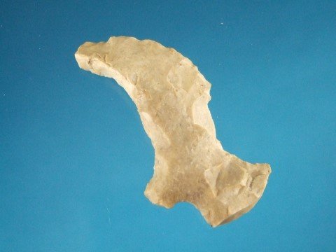 1 7/8” Boyles flint hafted scraper, Butler County, OH: 1 7/8” Boyles flint hafted scraper, Butler County, OH