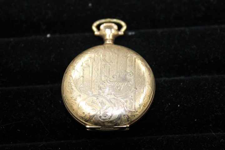 Ladies Hampden Pocket Watch In Dueber Warranted 20 Year