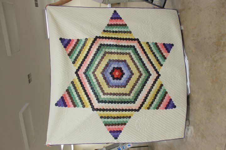 Lone Star quilt, 92 1/2" X 90": Lone Star quilt, 92 1/2" X 90"