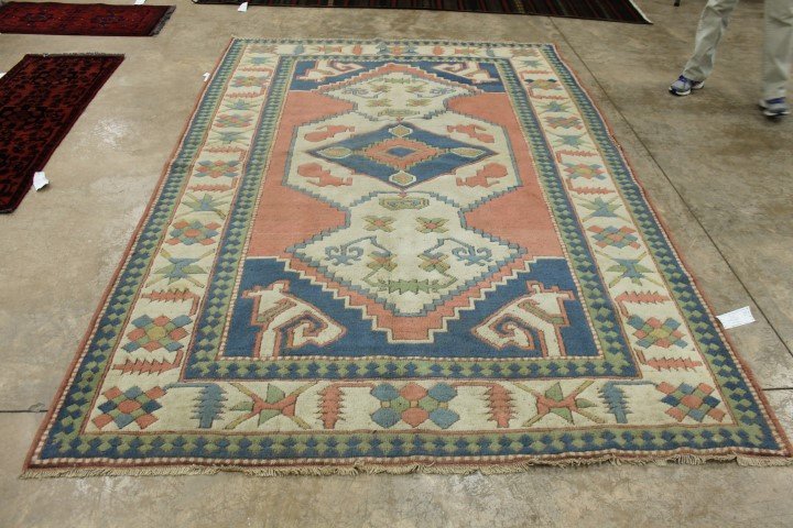 Genuine Old Turkish Kars Kazak 6'3" X 9' rug: Genuine Old Turkish Kars Kazak 6'3" X 9' rug