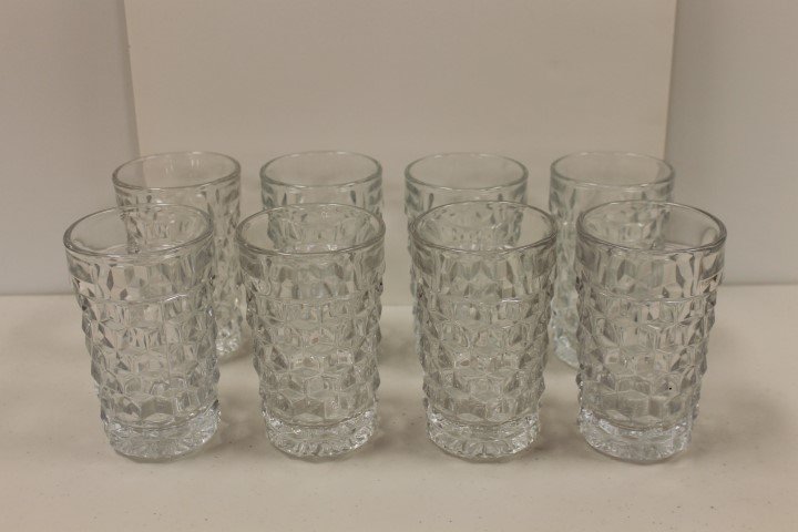 Fostoria American (8) regular 8 oz. tumblers (Seligson: Fostoria American (8) regular 8 oz. tumblers (Seligson #019)