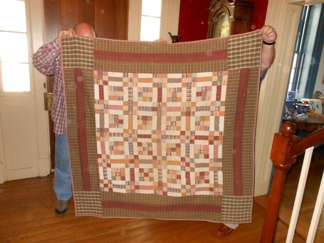 Machine sewn child's quilt, 59" X 55" (1 of 2)