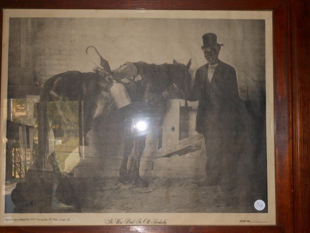 Green River Whiskey print in frame, 20" X 24"; print of (1 of 6)