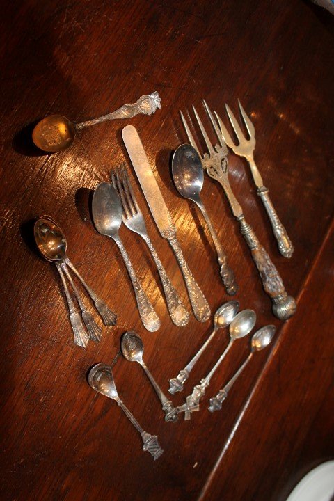 Flatware including a 3 pc. Child's set with animals, (1 of 2)
