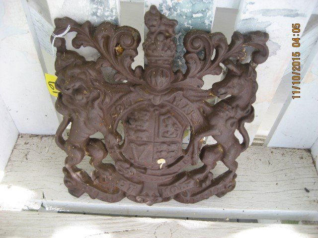Cast iron coat of arms: Cast iron coat of arms