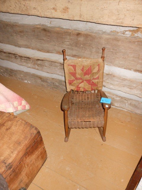 Child's rocker, 27" tall, 15" wide, 13" deep: Child's rocker, 27" tall, 15" wide, 13" deep