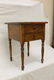 Fine Tiger maple two drawer stand with turned legs and
