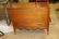 Fine walnut sugar chest with scalloped apron and single - 6