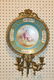 Fine Sevres mounted wall sconce with Courting scene