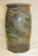 4 gallon freehand decorated stone churn with elaborate - 3