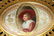 Germany and Beehive marked 9 3/8" X 6" reticulated oval - 2