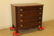 Walnut 4-drawer D-front chest with burl drawer fronts