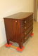 Walnut 4-drawer D-front chest with burl drawer fronts - 3