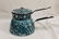 Fine flared bottom granite double boiler in dark green
