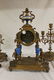 Unmarked Sevres style garniture set with celeste blue - 6