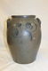 4 gallon ovoid stone jar with 2-handles, with cobalt
