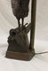L. Carvin signed 21" bronze figure of a crowing Rooster - 4