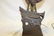 L. Carvin signed 21" bronze figure of a crowing Rooster - 5
