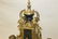 Imperial brass and marble claw foot mantle garniture - 6