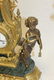 Imperial brass and marble claw foot mantle garniture - 7
